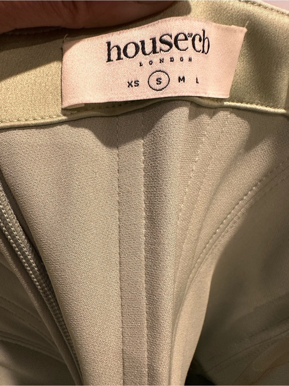 House of CB Sage Green Satin Corset Midi Dress - Size S - Picture 3 of 6